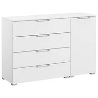 SIDEBOARD 120/81/42 cm  in Weiss  - Weiss/Silberfarben, Design, Holzwerkstoff/Kunststoff (120/81/42cm) - Novel