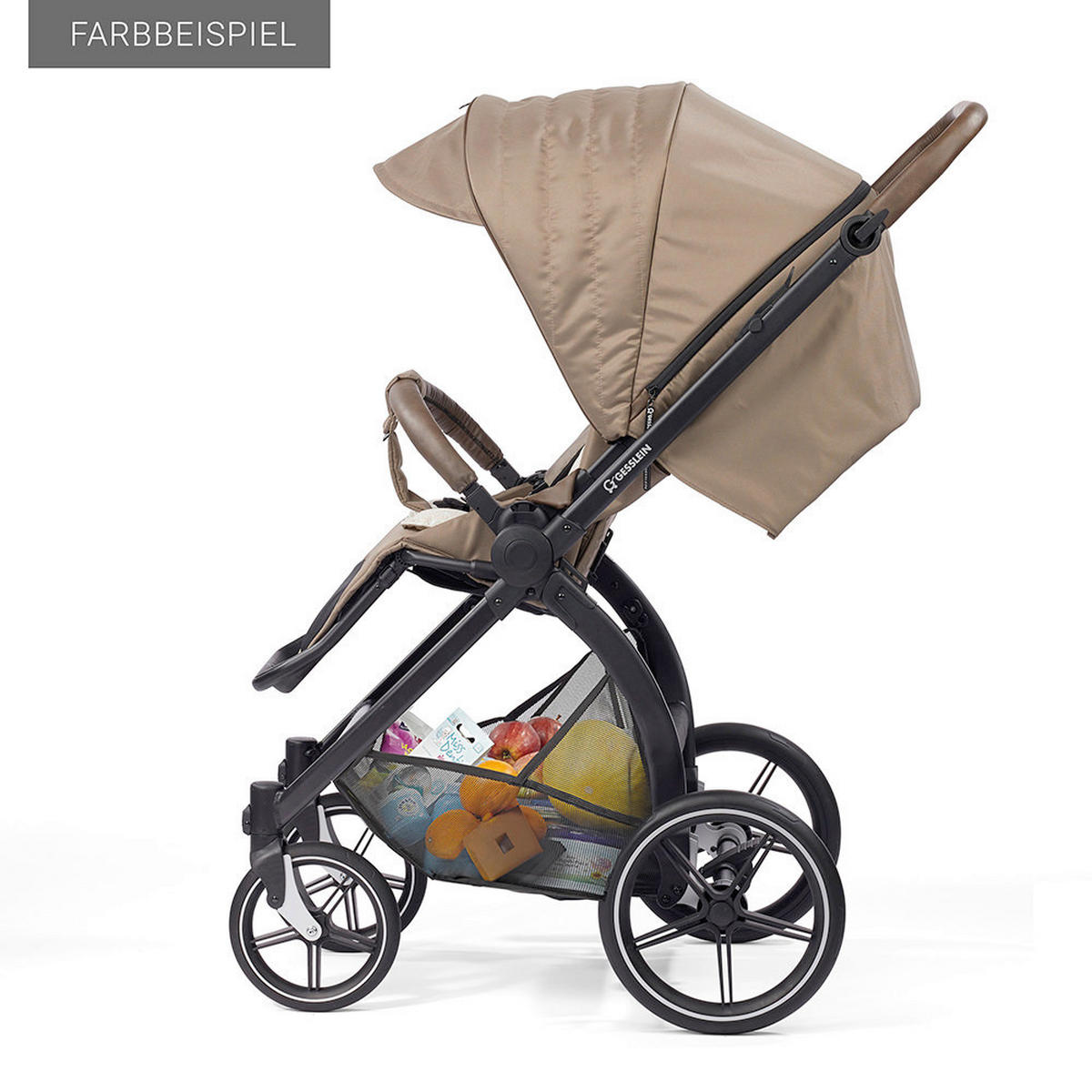 KOMBIKINDERWAGEN FX4 Swing Set  - Schwarz/Hellgrün, Basics, Metall (100/55/130cm) - Gesslein
