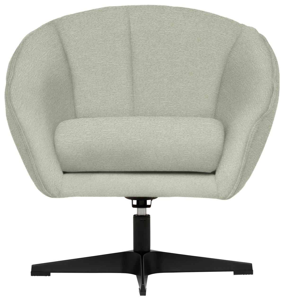 SESSEL in Chenille Sandfarben  - Sandfarben/Schwarz, Design, Textil/Metall (80/78/80cm) - Stylife