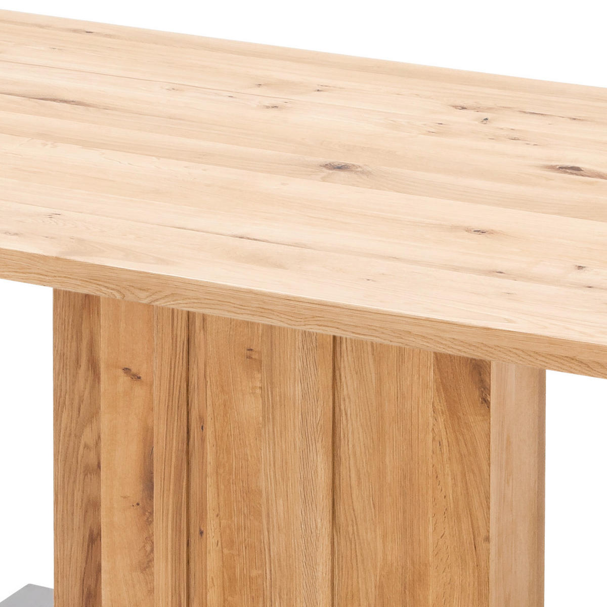 MATBORD i trä, metall, trämaterial 180/90/77 cm   - stålfärgad/ekfärgad, Design, metall/trämaterial (180/90/77cm) - Livetastic