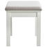 HOCKER Webstoff Kiefer massiv Grau, Weiß - Weiß/Grau, LIFESTYLE, Holz/Textil (40/45/30cm) - Landscape