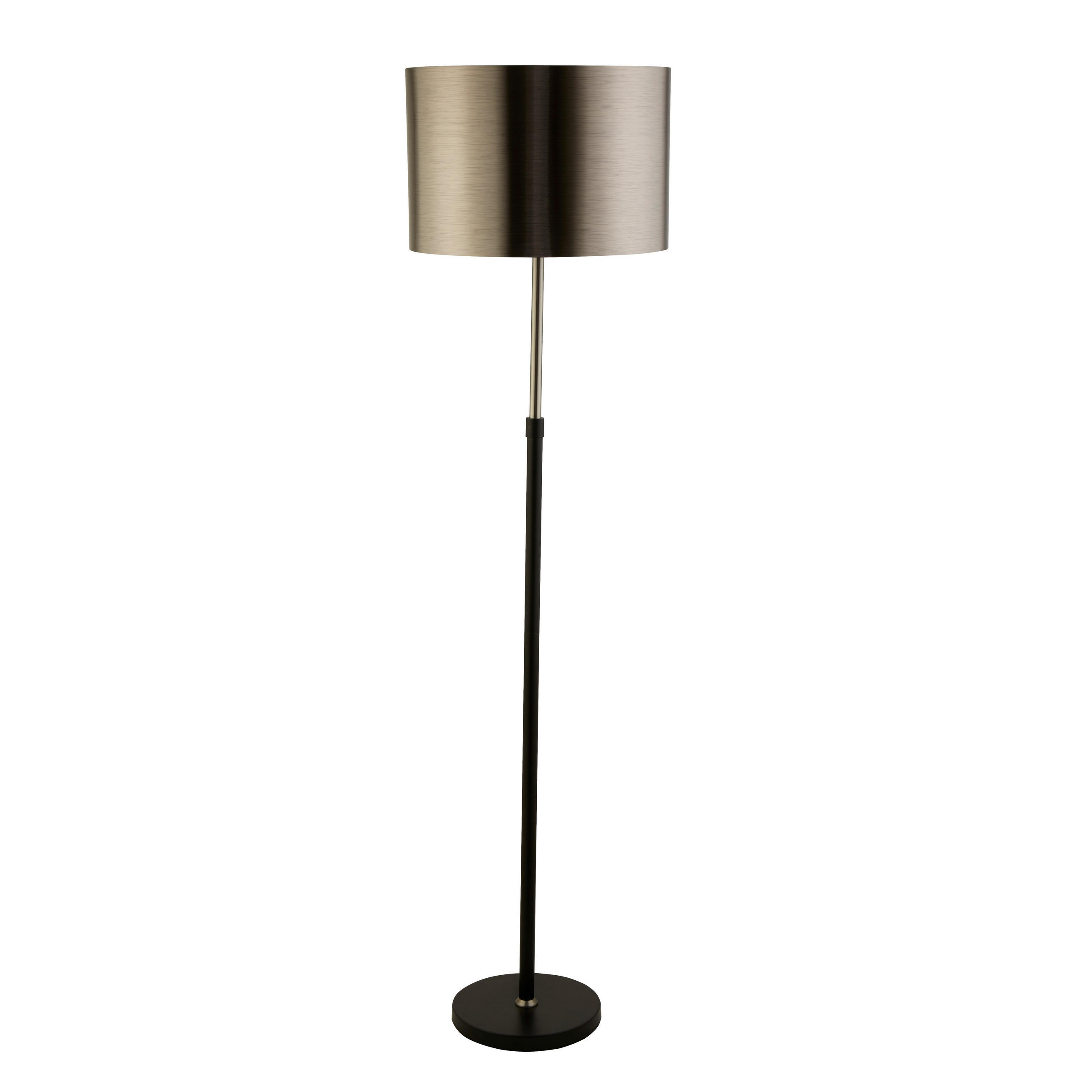 Searchlight Stehleuchte Rachel Schwarz, Silber 40x155.5x40 cm