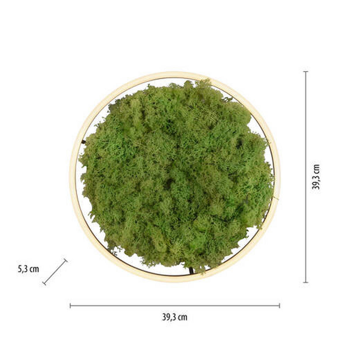 LED-DECKENLEUCHTE Ritus 39,3/39,3/5,3 cm   - Naturfarben, Natur, Naturmaterialien/Kunststoff (39,3/39,3/5,3cm)