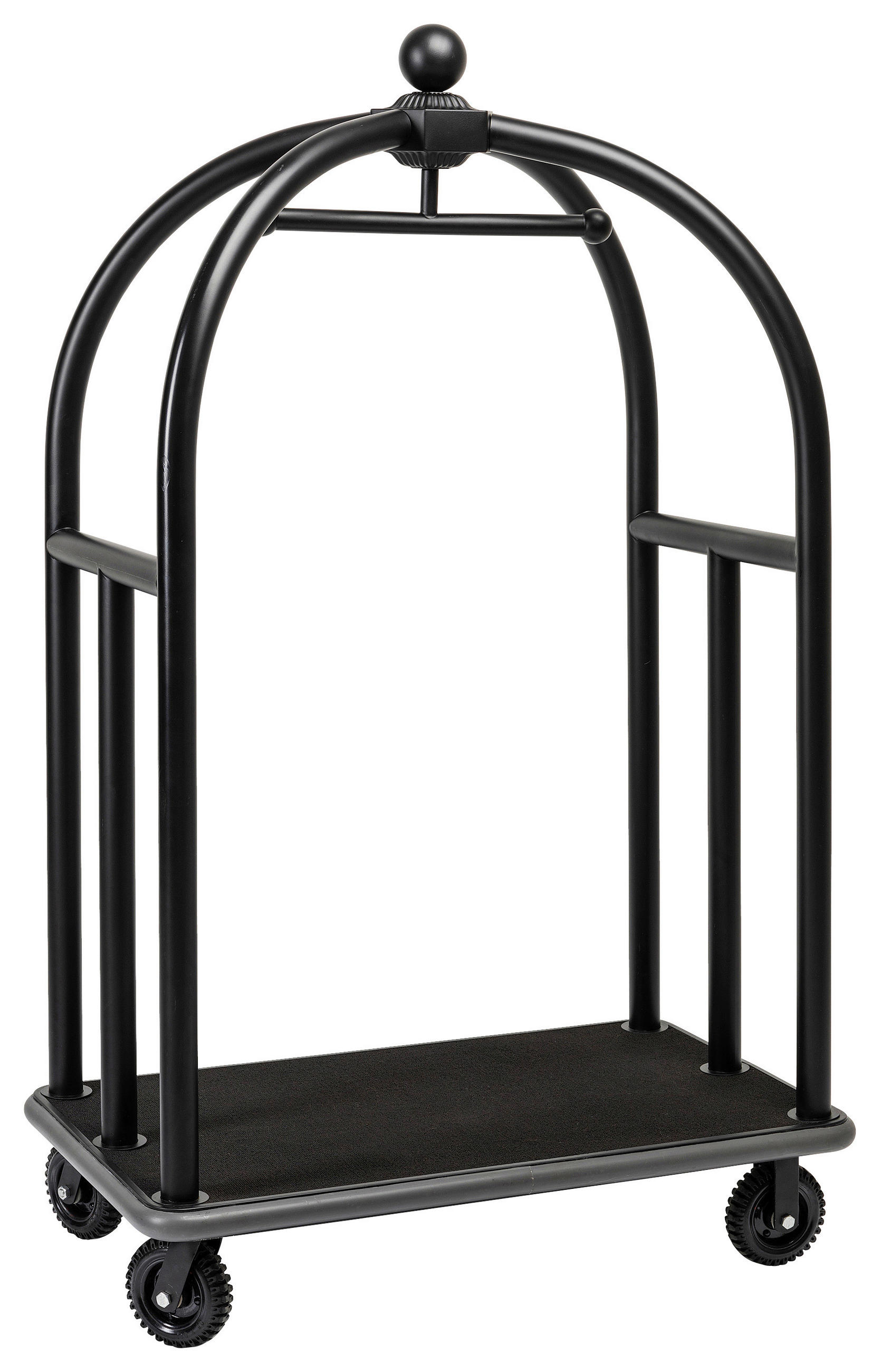 KLEIDERWAGEN in Schwarz 105/186/62 cm   - Schwarz, Trend, Kunststoff/Metall (105/186/62cm) - Kare-Design