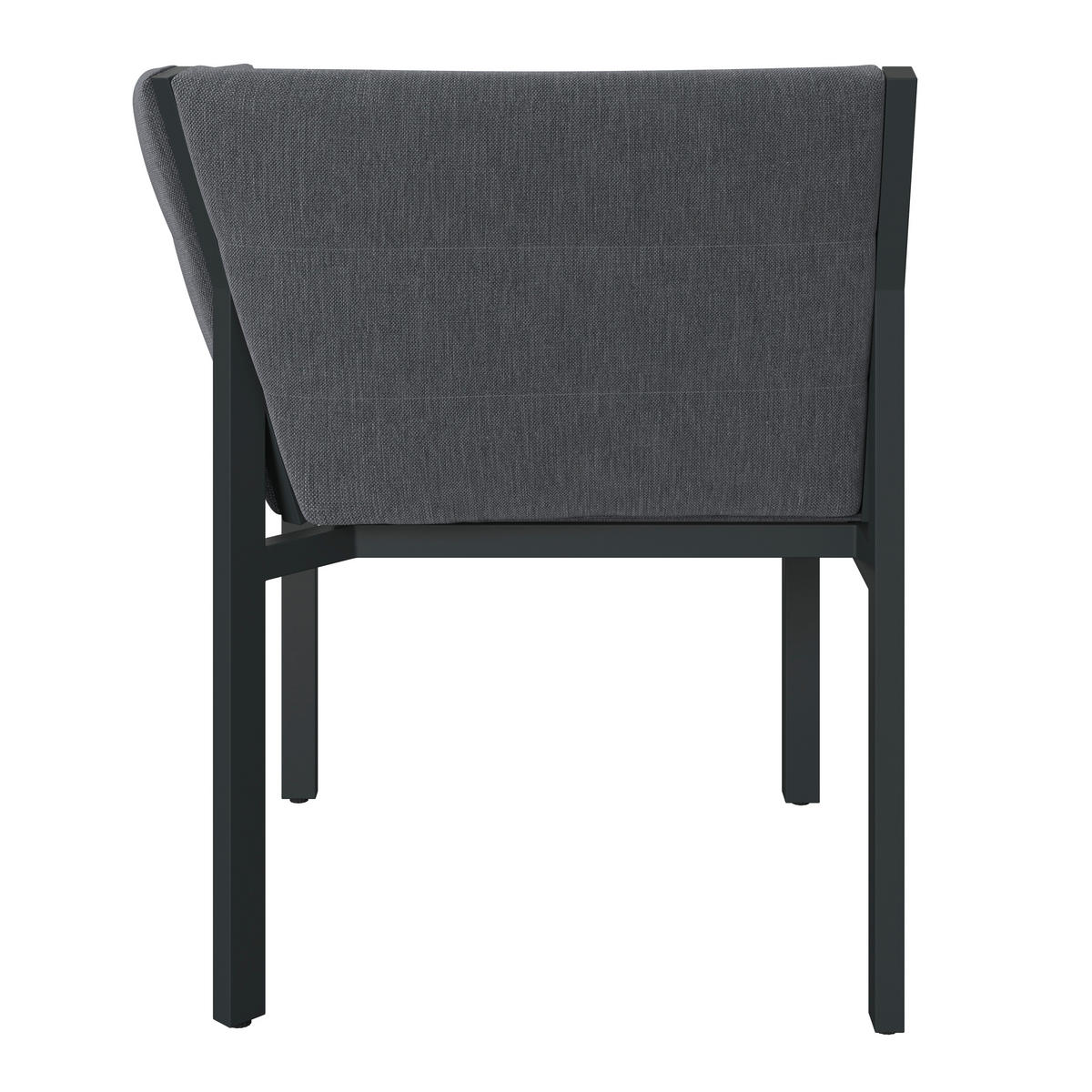 LOUNGEECKTEIL  - Anthrazit/Grau, MODERN, Textil/Metall (62/82/62cm) - Amatio