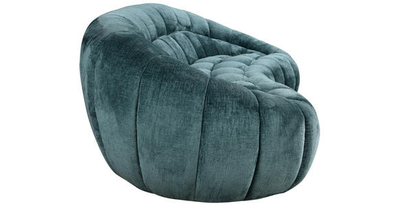 3-SITZER-SOFA Struktur Petrol - Petrol/Schwarz, Design, Kunststoff/Textil (234/79/119cm) - Carryhome