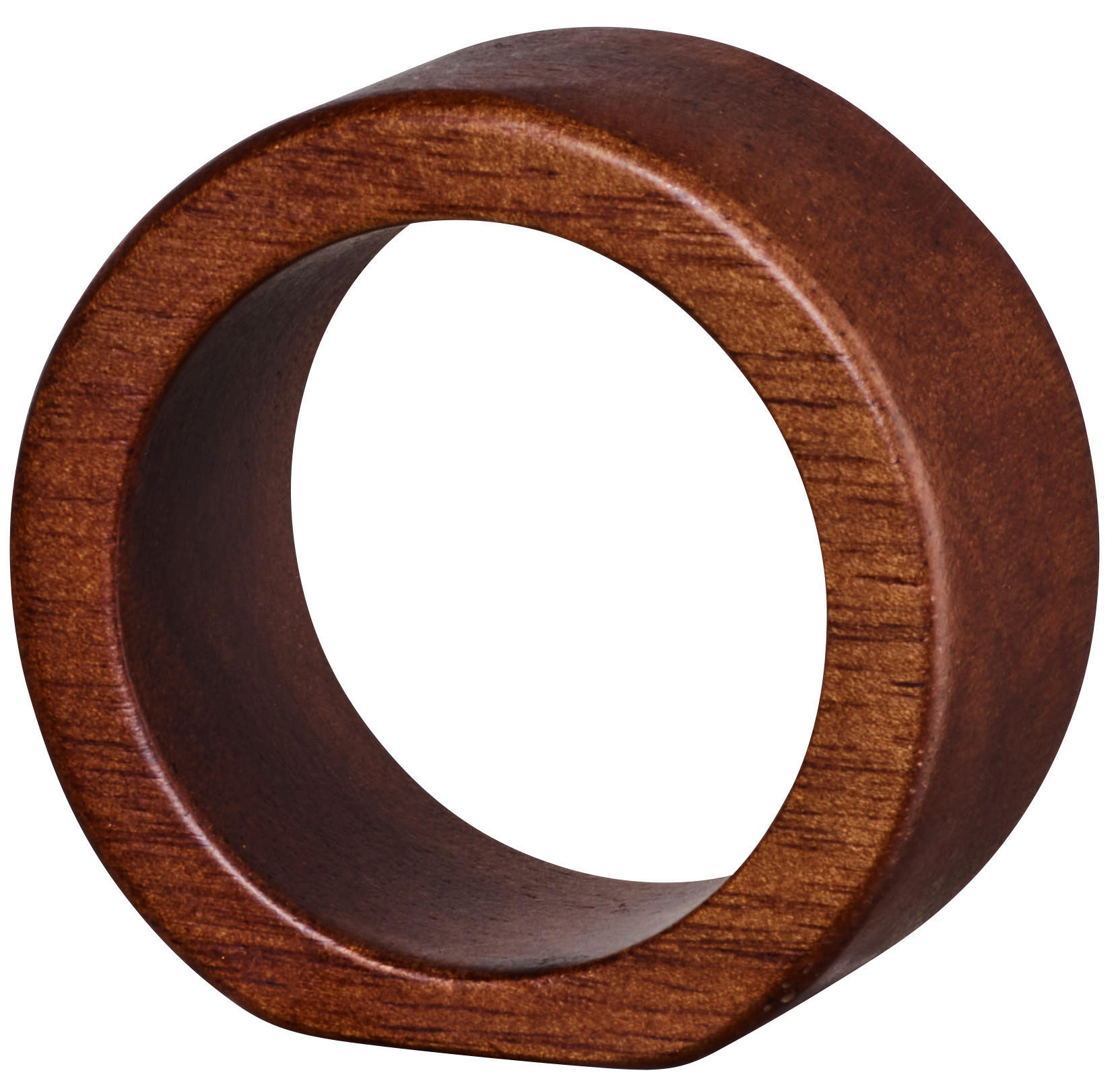 SERVIETTENRINGESET   - Braun, Basics, Holz (5,3/2,5cm) - ASA