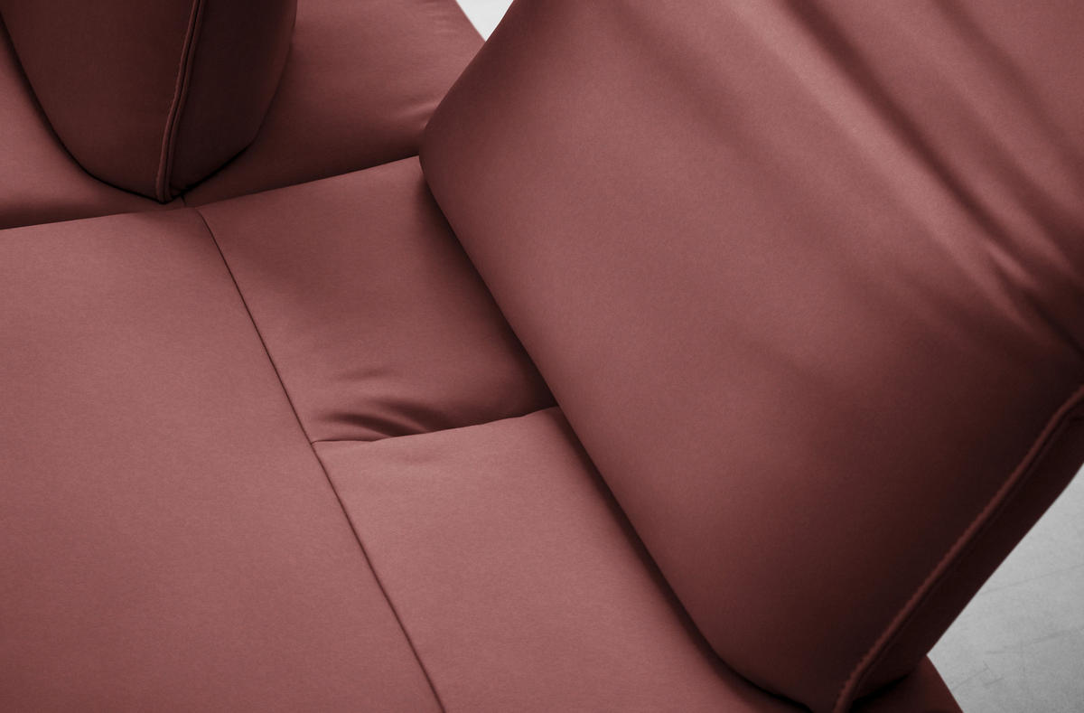 ECKSOFA  in Echtleder Rotbraun  290/230 cm  - Rotbraun/Anthrazit, Design, Leder/Metall (290/230cm) - Johann Jakob