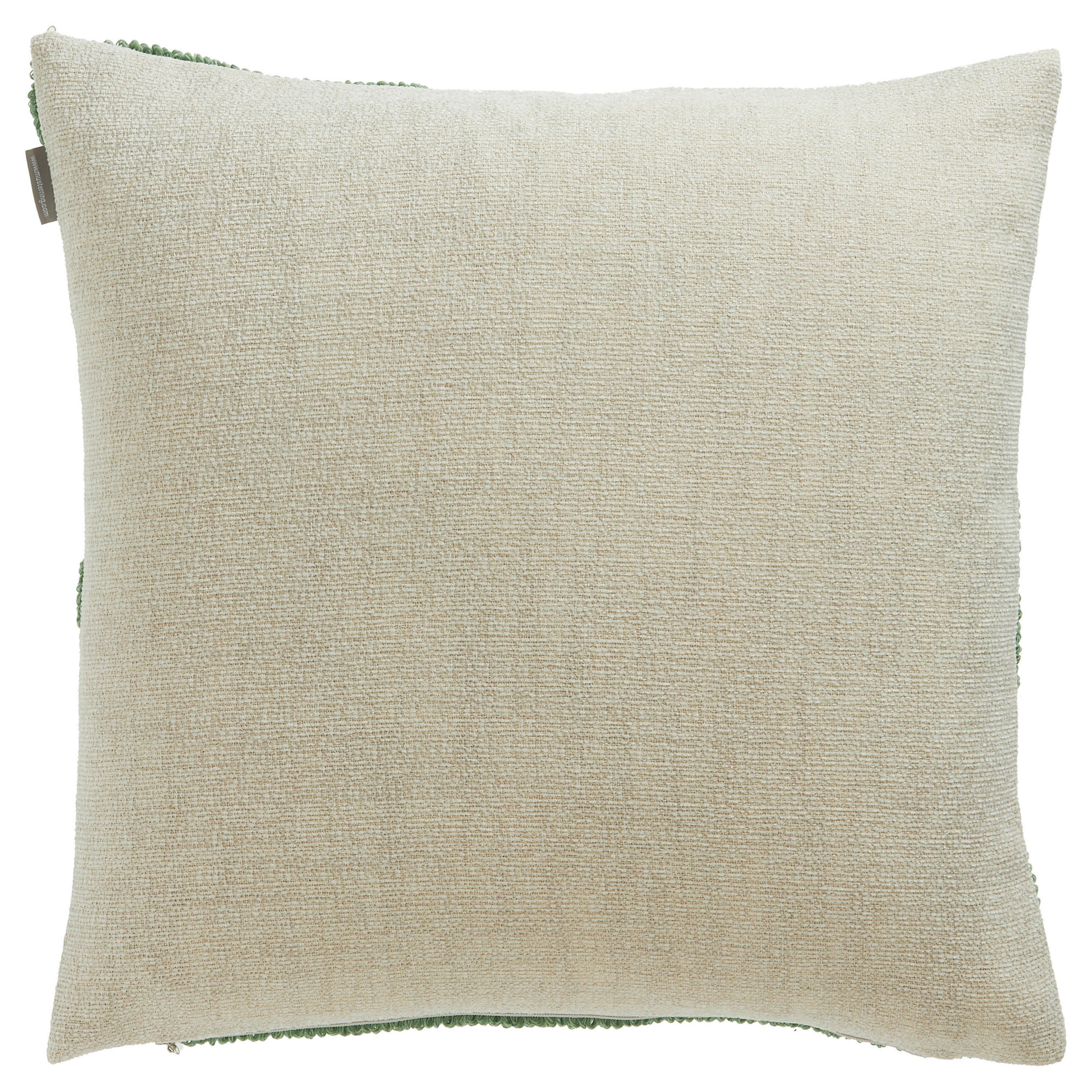 KISSENHÜLLE MR-Slow grün 45/45 cm  - Salbeigrün/Naturfarben, Design, Textil (45/45cm) - Musterring