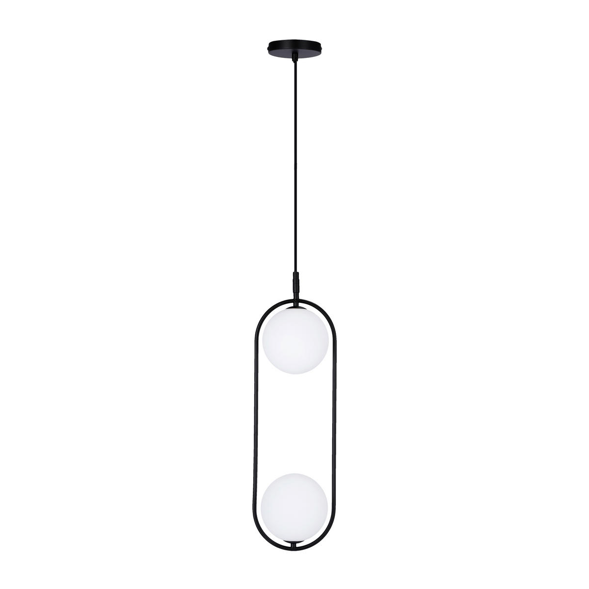 HÄNGLAMPA Cordel  - vit/svart, Design, metall (18.5/15cm)