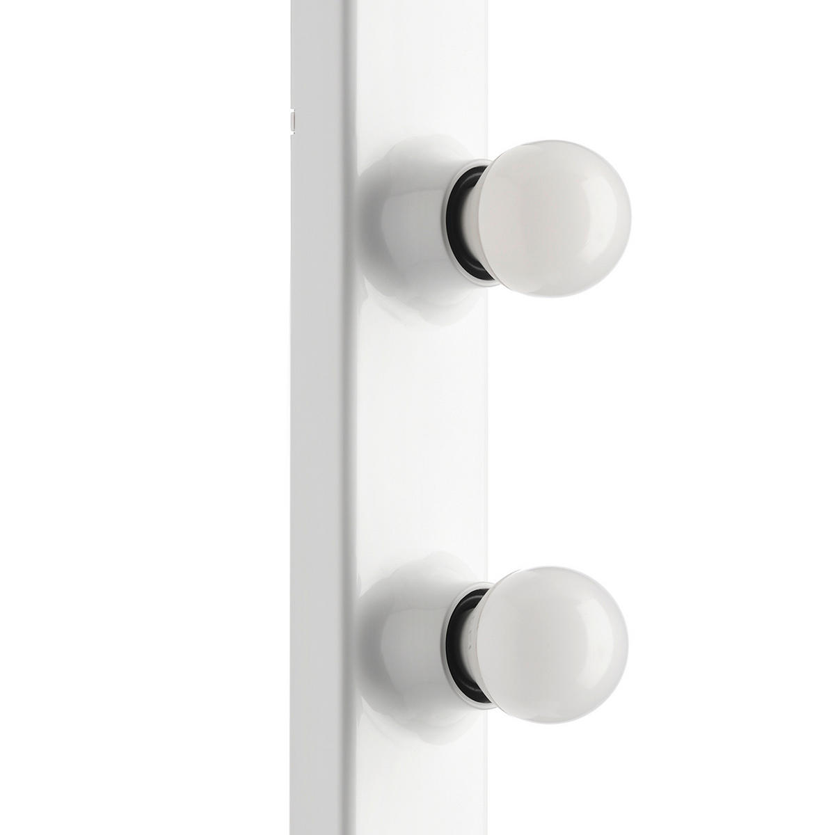 SPIEGELLEUCHTE 5/5/60 cm   - Weiß, KONVENTIONELL, Kunststoff (5/5/60cm)
