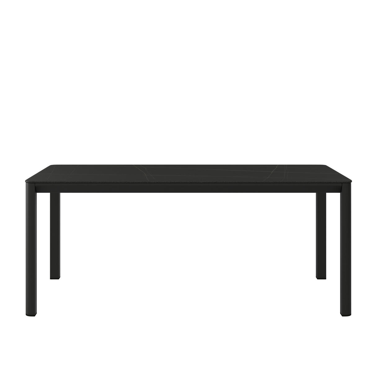STOL VRTNI  crna  metal, keramika      - crna, Lifestyle, metal/keramika (180/90/75cm) - Amatio