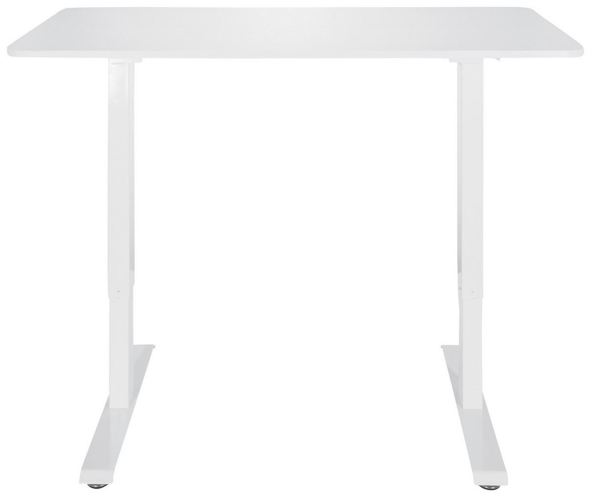 SKRIVBORD  i vit  - vit, Modern, metall/trämaterial (120/74/60cm) - MID.YOU