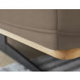 ECKSOFA  in Echtleder Hellbraun Kopfteilverstellung  163/305 cm  - Hellbraun/Eichefarben, Design, Leder/Holz (163/305cm) - Novel