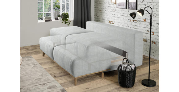 BOXSPRINGSOFA Grau  - Grau, Design, Holz/Textil (203/97/107cm) - Dieter Knoll