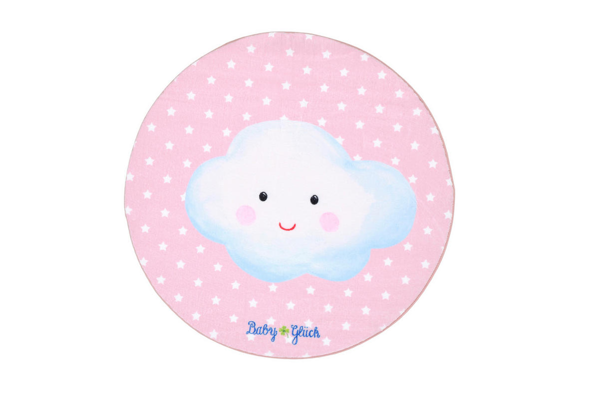 KINDERTEPPICH 100 cm Baby Glück  - Hellrosa, Design, Textil (100cm)