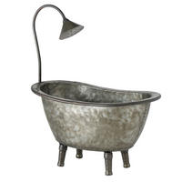 ÜBERTOPF  - Grau, LIFESTYLE, Metall (40/19/35cm)