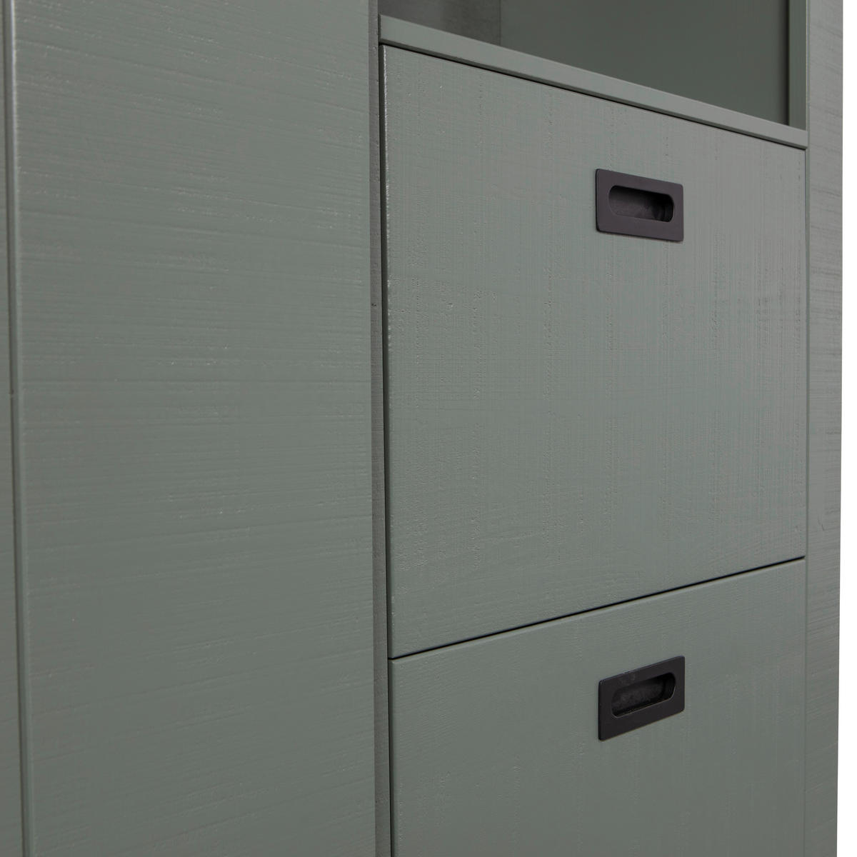 MEHRZWECKSCHRANK 122/230/37 cm  in Grün  - Schwarz/Grün, Design, Holz (122/230/37cm) - Livetastic