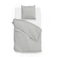 BETTWÄSCHE 2-teilig Satinado Makosatin 135/200 cm  - Grauweiß, Basics, Textil (135/200cm)