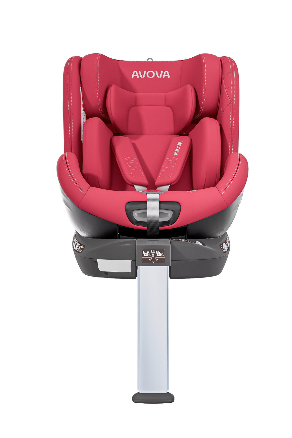 REBOARDER-KINDERSITZ Swan Fix  - Rot, Basics, Kunststoff/Textil (44/77/58.5cm) - AVOVA