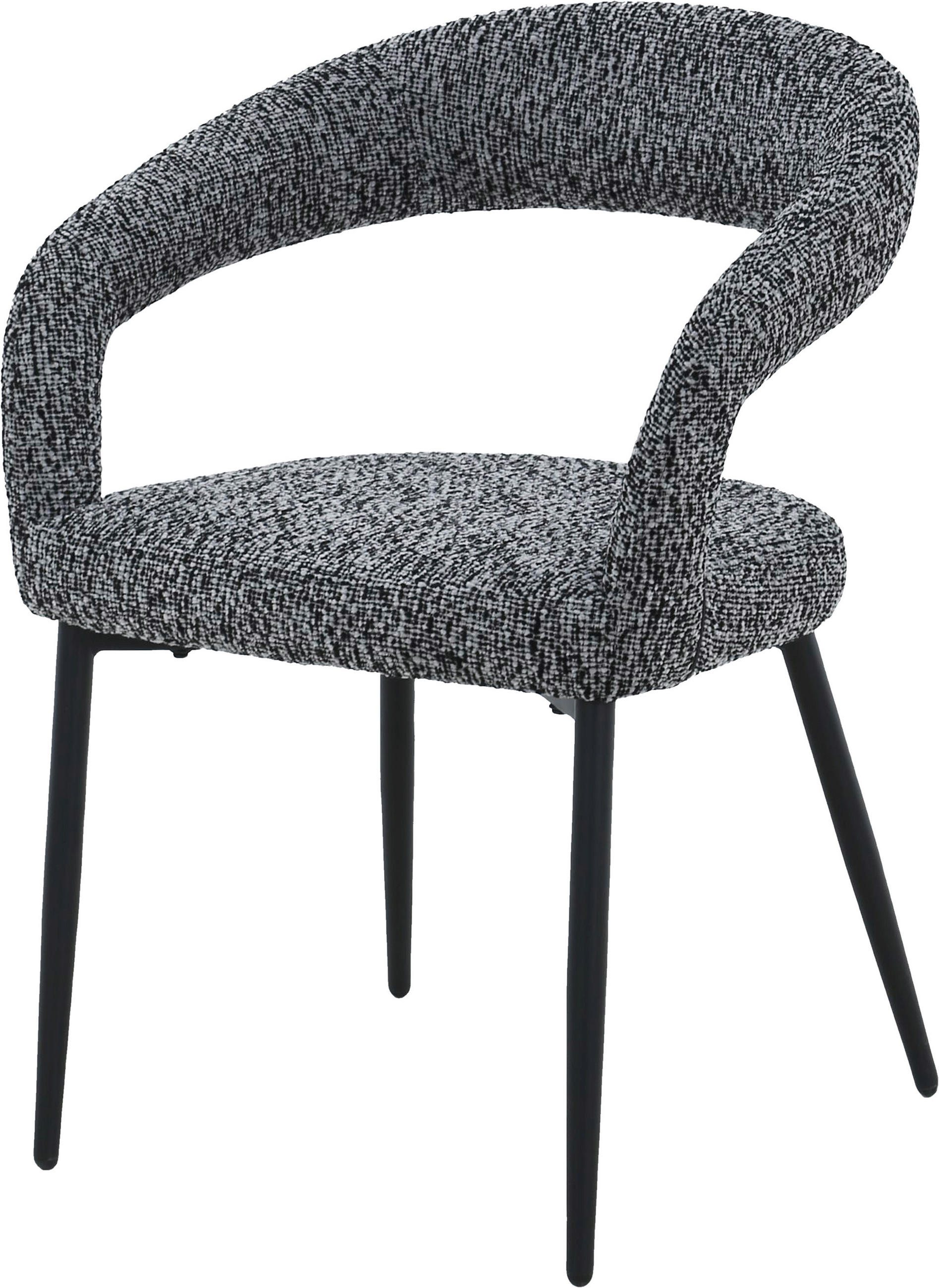 ARMLEHNSTUHL   - Schwarz, MODERN, Textil/Metall (59/79,5/60cm) - MID.YOU