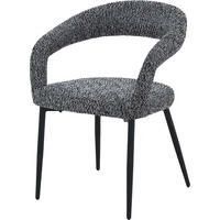 ARMLEHNSTUHL   - Schwarz, MODERN, Textil/Metall (59/79,5/60cm) - MID.YOU