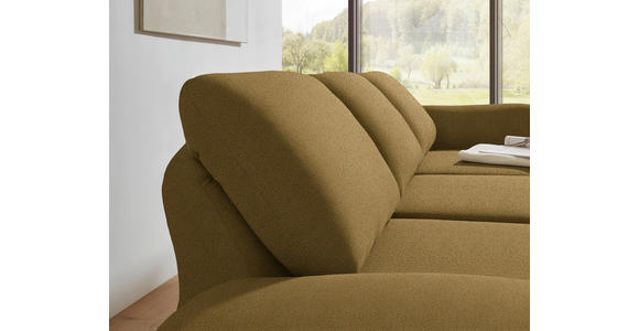 ECKSOFA  in Flachgewebe Schilfgrün  255-365/175-224 cm  - Schilfgrün/Schwarz, Design, Textil/Metall (255-365/175-224cm) - Dieter Knoll