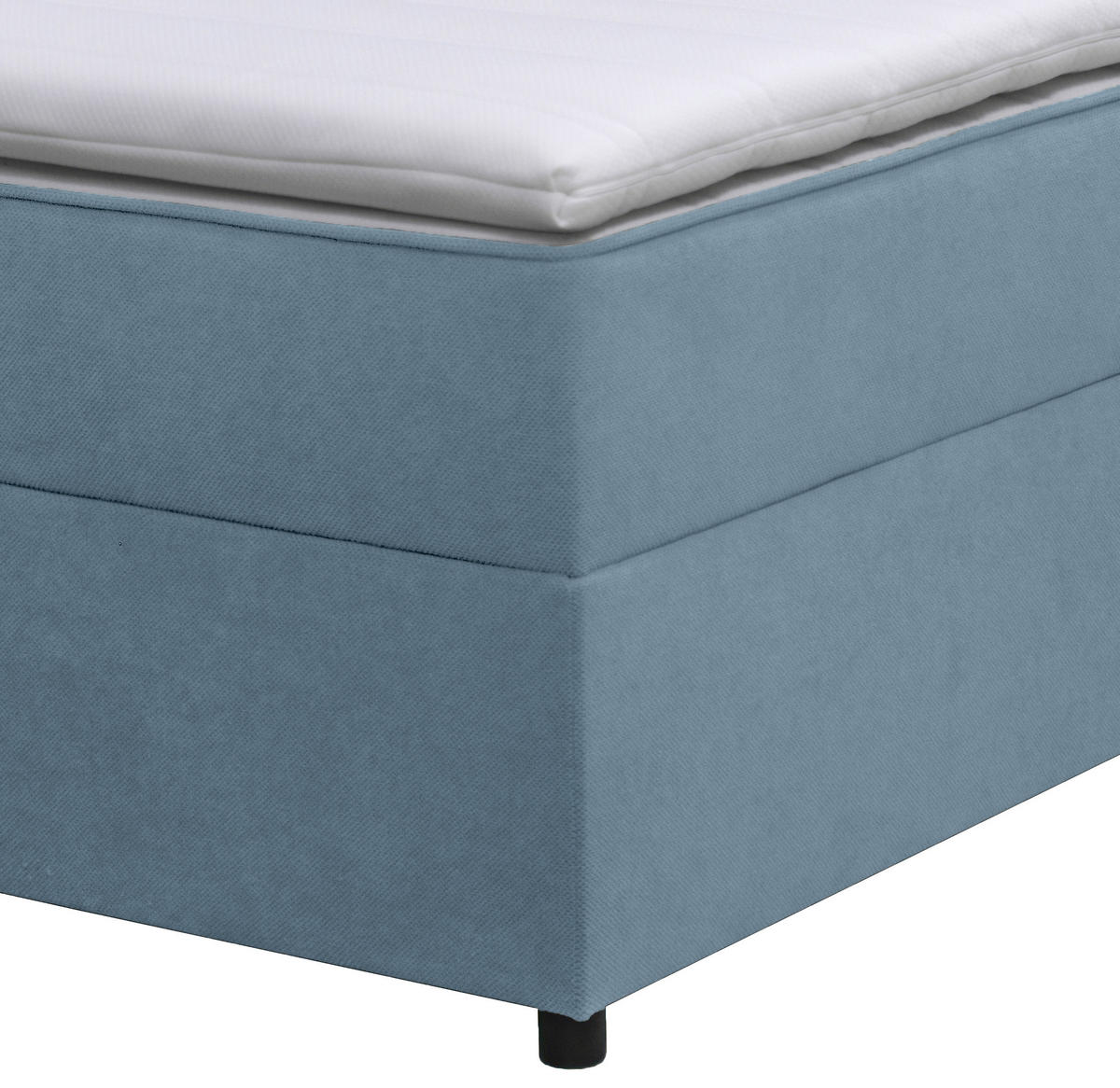 BOXBETT 100/200 cm  in Blau  - Blau/Schwarz, Konventionell, Kunststoff/Textil (100/200cm) - Moderano