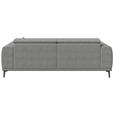 3-SITZER-SOFA  in Webstoff Grau  - Schwarz/Grau, KONVENTIONELL, Textil/Metall (240/80/113cm) - Carryhome