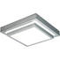LED-DECKENLEUCHTE - Alufarben/Weiß, Basics, Kunststoff/Metall (40/40/9cm) - Novel LED-DECKENLEUCHTE - Alufarben/Weiß, Basics, Kunststoff/Metall (40/40/9cm) - Novel