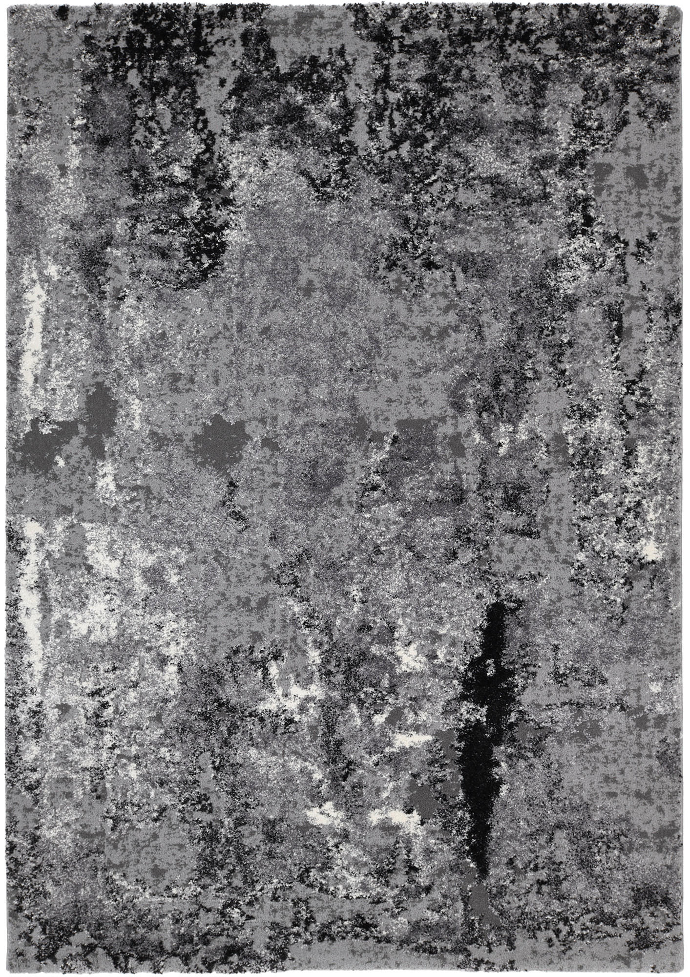 WEBTEPPICH 65/130 cm Timeline Quantum Grau, Hellgrau, Dunkelgrau  - Dunkelgrau/Hellgrau, Design, Textil (65/130cm) - Novel