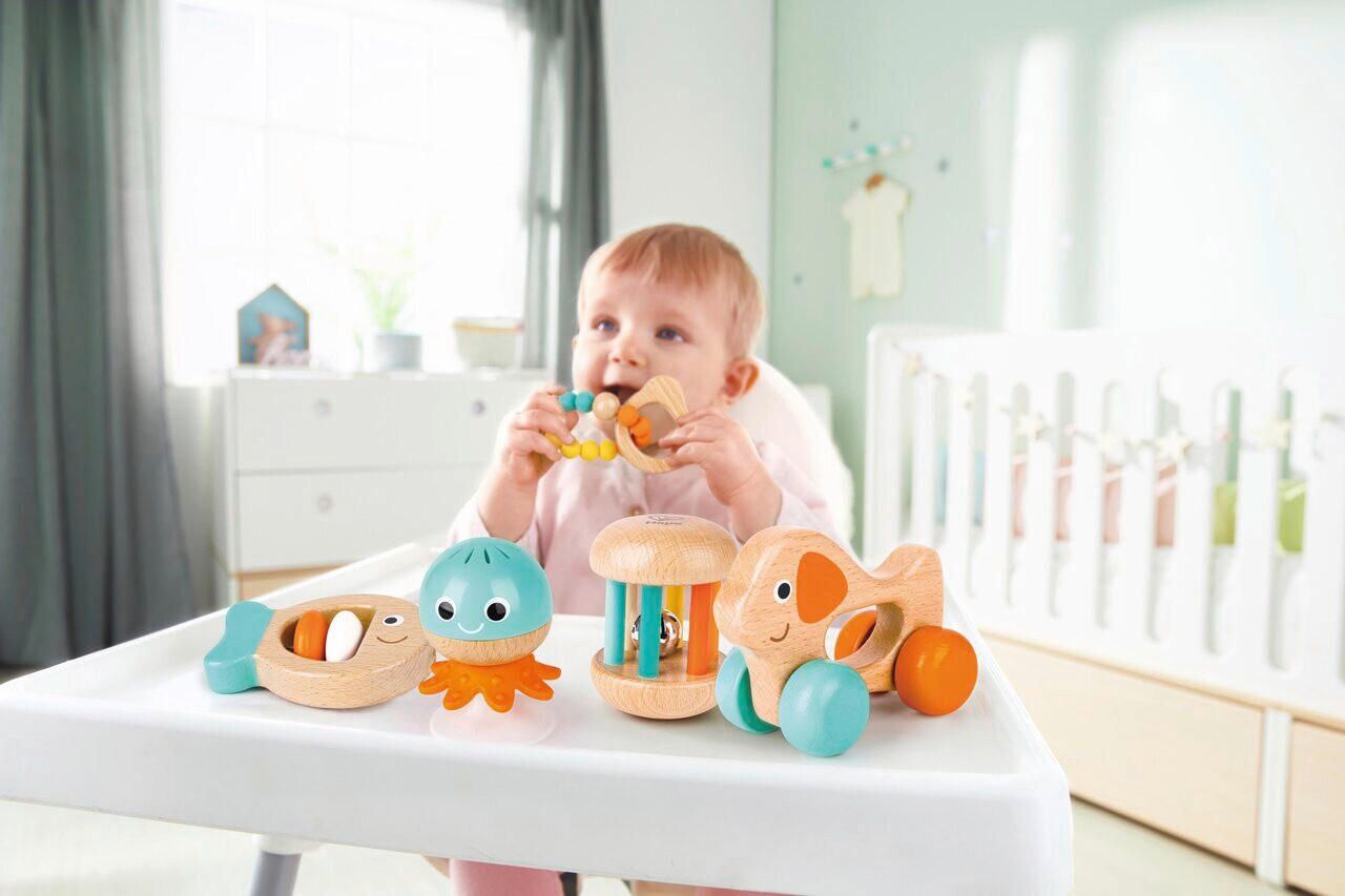 GREIFLING  - Multicolor, Basics, Holz/Kunststoff (0,5kg) - Hape