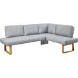 ECKBANK 280/174 cm  in Eichefarben, Hellgrau  - Eichefarben/Hellgrau, Design, Holz/Textil (280/174cm) - Dieter Knoll