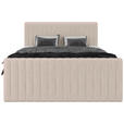 BOXBETT 160/200 cm  in Creme  - Creme/Schwarz, Basics, Kunststoff/Textil (160/200cm) - Carryhome