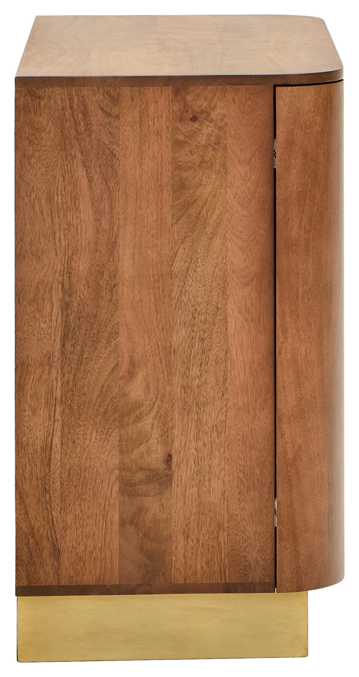 KOMMODE  in 90/45/80 cm  - Messingfarben/Walnussfarben, Design, Holz (90/45/80cm) - Livetastic