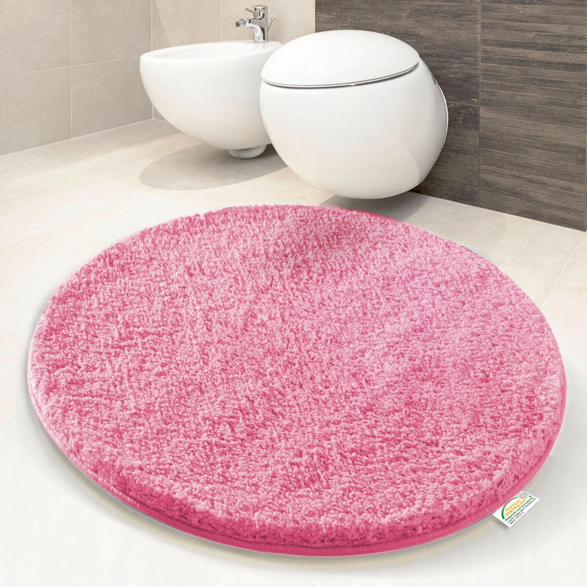 BADEMATTE SKY Rosa 95 cm  - Rosa, Basics, Kunststoff/Textil (95cm) - Floordirekt