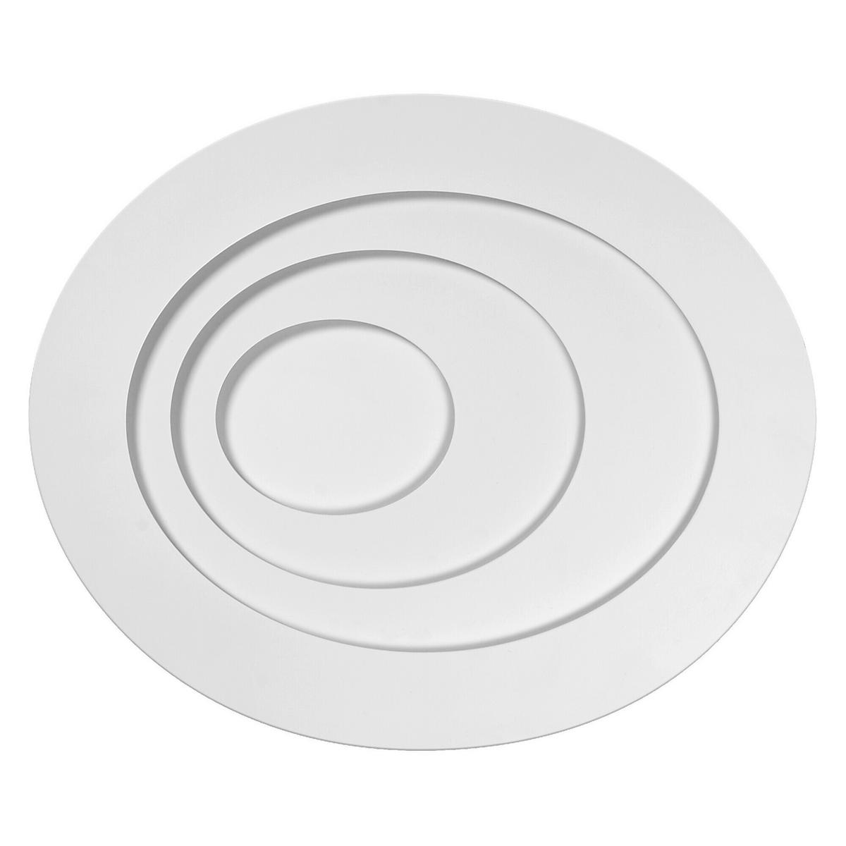 LED-DECKENLEUCHTE Orbis Spiral Oval 36/30/5,6 cm   - Weiß, Design, Kunststoff/Metall (36/30/5,6cm) - Osram