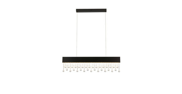 LED-HÄNGELEUCHTE 100/7/120 cm  - Transparent, Design, Glas/Metall (100/7/120cm) - Novel