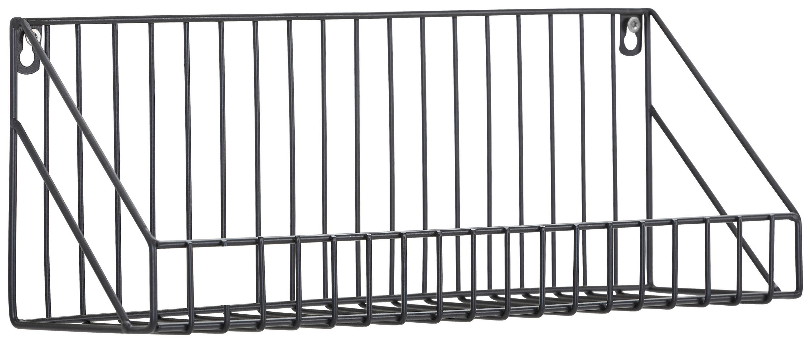 WANDREGAL Schwarz  - Schwarz, Trend, Metall (40/14/11cm) - Carryhome