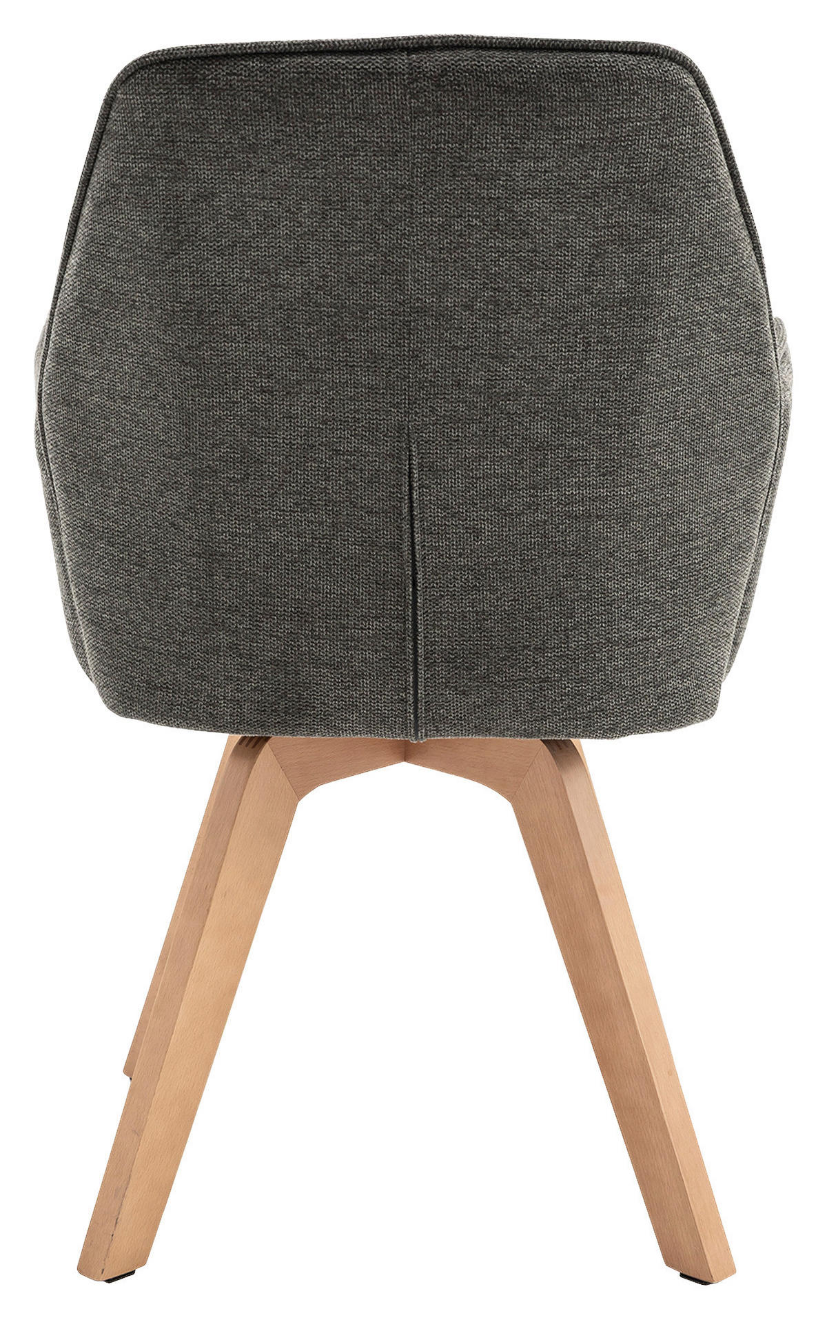 STUHL-SET Webstoff Anthrazit, Buchefarben Buche  - Anthrazit/Buchefarben, MODERN, Holz/Textil (57/89/61cm) - MID.YOU