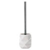 WC-BÜRSTENGARNITUR - Silberfarben/Weiß, Design, Kunststoff (10,6/39cm) - Kleine Wolke