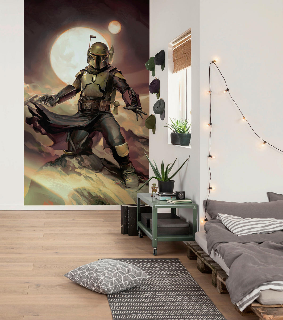 FOTOTAPETE BOBA FETT EPIC  - Grau, Design, Textil (150/250cm) - Star Wars