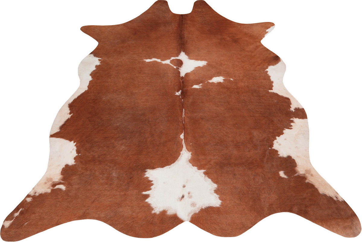 RINDERFELL 155/190 cm My Toledo  - Weiss/Braun, Design, Textil (155/190cm) - Novel