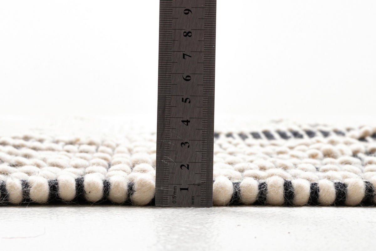 HANDWEBTEPPICH 140/200 cm Colored Macrame two Creme, Grau  - Creme/Grau, KONVENTIONELL, Textil (140/200cm) - Tom Tailor