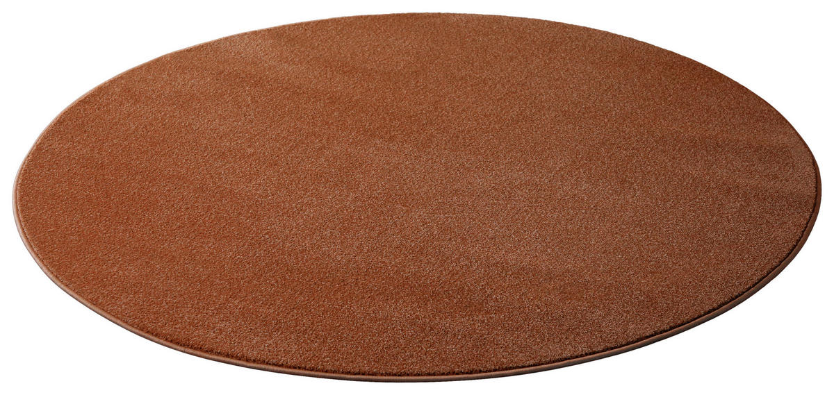 WEBTEPPICH  Wohnzimmer 120 cm Esprit Terracotta rund  - Terracotta, Basics, Textil (120cm) - Esprit