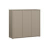 SCHUHSCHRANK Taupe  - Taupe/Grau, MODERN, Holzwerkstoff/Kunststoff (109,2/99,1/34,9cm) - Carryhome