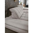 ECKSOFA  in Mikrofaser Hellgrau  290/198 cm  - Hellgrau/Schwarz, Design, Textil/Metall (290/198cm) - Xora