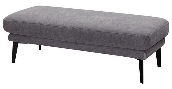 WOHNLANDSCHAFT in Textil Grau - Schwarz/Grau, Design, Textil/Metall (226/281cm) - Valnatura