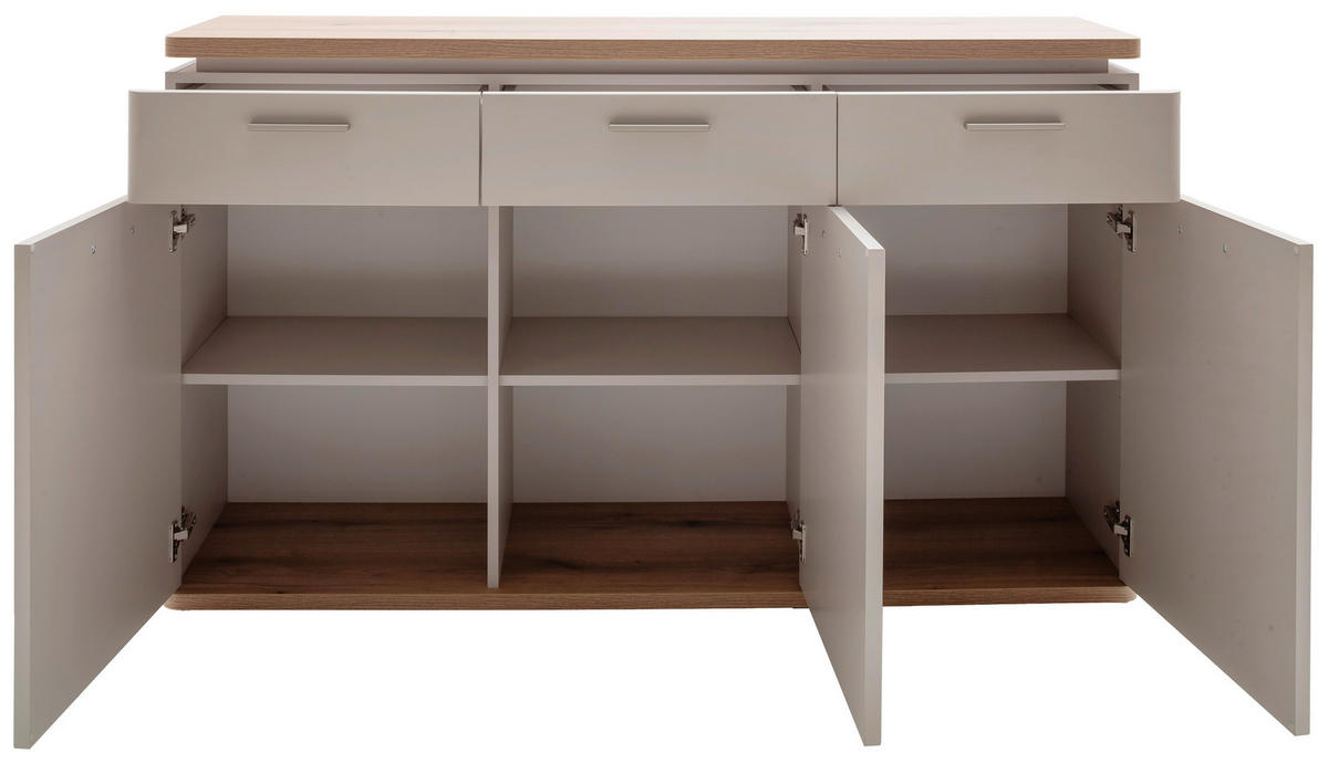 SIDEBOARD  in 150/90/41 cm  - Kaschmir/Eichefarben, Design, Holz/Holzwerkstoff (150/90/41cm) - Venda
