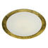 LED-DECKENLEUCHTE - Goldfarben, Design, Glas/Metall (50cm)